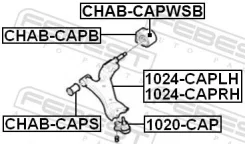 ����� �������� ����� Febest 1024Caplh 1024CAPLH ����
