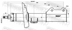 ����������� Chevrolet Cruze 2010-2017 �����. ���. Febest 10660580FL ����