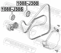 ����� �������� �������� Febest [1088J305] 1088J305 ����