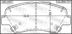 ������� ��������� �������� �������� Hyundai Solaris (2010) RIO (2011) ��� ��������� ��� ������� [178Febest1201H5F] 1201H5F ����