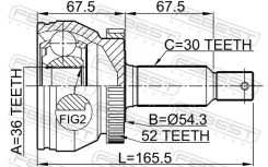 ���� �������� 36x54.3x30 Febest 1210Sfcla52 1210SFCLA52 ����