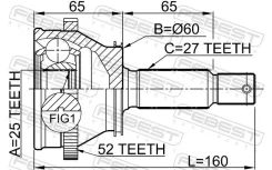 ���� �������� 25x58.8x27 | ��� ����/��� | Febest 1210Sfrra52 1210SFRRA52 ����