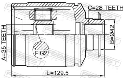 ���� ���������� 35x42x28 Febest 1211-CMRH 1211CMRH ����