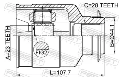 ���� ���������� ������ 23x44.1x28 Febest 1211CRE16RH 1211CRE16RH ����