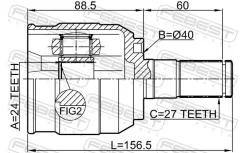 ���� Hyundai IX35/Tucson 14 -16 �����. ����. Febest 1211IX352WDRH ����