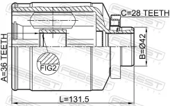 ���� Hyundai Santa FE 10 -13 �����. ����. Febest 1211IX55RH ����