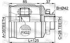 ���� ���������� 35x42x28 | ����� ���� | Febest 1211Sfclrh 1211SFCLRH ����