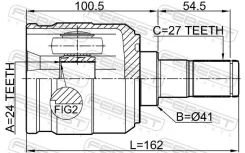 ���� ���������� 24x41x27 Febest 1211TUC20MT 1211TUC20MT ����