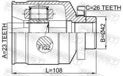 ���� ���������� ������ 23x42x26 Febest 1211Tucjmrh 1211TUCJMRH ����
