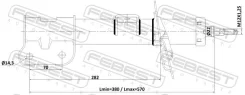 ����������� �������� ������ gas.twin tube Febest 12110012FR 12110012FR ����
