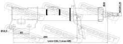 ����������� gas.twin tube | ����� ��� | Febest 12110013FL ����