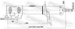 ����������� gas.twin tube | ����� ���� | Febest 12110013FR ����