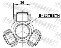 ������� 23x36 Febest 1216CRE16 1216CRE16 ����