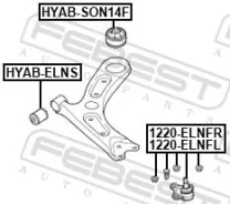 ����� ������� ������ �������� �������� Hyundai Elantra (2016) [178Febest1220Elnfr] 1220ELNFR ����