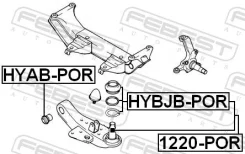 ������� HY Porter Fr Low Febest 1220-POR 1220POR, ������ �������� 1220POR ����