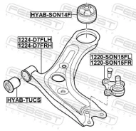 ����� ������� ����� �������� �������� KIA CEED (2007- 2012) [178Febest1220SON15FL] 1220SON15FL ����