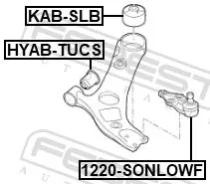 ����� ������� ���. ������! Hyundai i30/Santa Fe 1.4-2.4, KIA Ceed 11 Febest 1220Sonlowf 1220SONLOWF ����