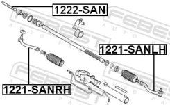 ���������� ������� ������ Febest 1221Sanrh 1221SANRH ����