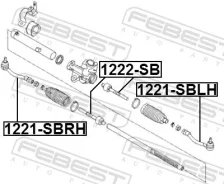 ���������� ������� ���� Hyundai Solaris 14 2014-2017 ���. Febest 1221SBLH ����