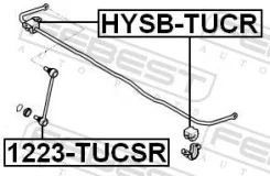 ���� ������������� Hyundai Tucson 04 2004- ����. Febest 1223TUCSR ����