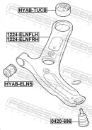 ����� Hyundai Elantra 11 2011-2014 �����. ����. ���. Febest 1224ELNFLH ����