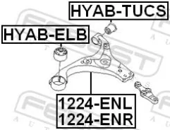����� �������� ����� Febest 1224ENL 1224ENL ����