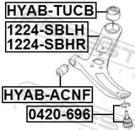 ����� �������� ������ Febest 1224SBRH 1224SBRH ����