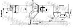 ����������� Hyundai GETZ 02 2002- �����. ���. Febest 12666492FL ����