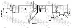����������� Hyundai GETZ 02 2002- �����. ����. Febest 12666493FR ����