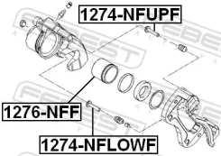 ������ ������������ ���������� �������� �������� ������ ����� ��� OPEL Insignia, OPEL Astra, Hyundai Santa FE febest 1274-nfupf 1274NFUPF ����