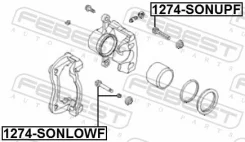 ������ ������������ ���������� �������� �������� ������ ����� ��� KIA Sportage, Hyundai i30, KIA CEED febest 1274-sonupf 1274SONUPF ����