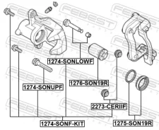 ����������� ���������� �������� ������ �� ��� ������� ��� KIA Sportage, Hyundai i30, KIA CEED Febest 1275-SON19R 1275SON19R ����