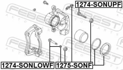 ����������� �������� ���������� ��������� (�� ���� �������) Febest 1275SONF 1275SONF ����