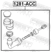 ������� ������� ��������� ��� Hyundai Accent, Hyundai Solaris febest 1281-acc 1281ACC ����