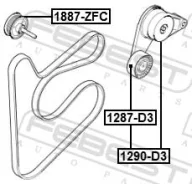 �������� ����� ���������� ����� ��� KIA Sportage, Hyundai ix35, Hyundai Elantra febest 1287-d3 1287D3 ����