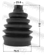 ������� ���� �������� �������� pvc 79.5x110x23.6 ����/��� Febest [1417Pnactr] 1417PNACTR ����