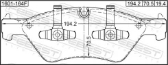������� ��������� Mercedes BENZ E 280 CDI 211. # �����. (� ��������������� ���������) Febest 1601164F ����