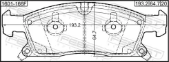 ������� ��������� �������� (� ��������������� ���������, �������) Febest 1601166F 1601166F ����