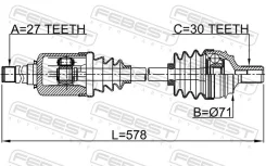 ������ Mercedes BENZ E 250 212. # Febest 1614221FRH ����