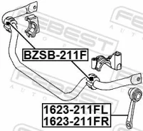 ���� ������������� ��������� ������! MB W211 2.6 02-08 Febest 1623211FR ����