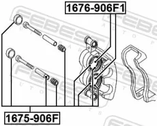 ����������� �������� MB Sprinter 906/VW Crafter 06- �����. (�� ���� �������) Febest 1675906F ����