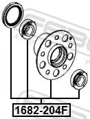 ������� ������ �������� ������ ����� ��� Mercedes-BENZ C-Class, Mercedes-BENZ E-Class, Mercedes-BENZ SLK febest 1682-204f 1682204F ����