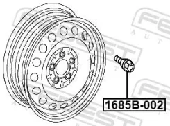 ���� �������� m14x1.5 l49 ������, ����� ��� Mercedes-BENZ E-Class, Mercedes-BENZ C-Class, Mercedes-BENZ CLS Febest 1685B-002 1685B002 ����