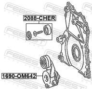 ���������� ����� Mercedes BENZ GL-Class X166 (2012) [178Febest1690OM642] 1690OM642 ����