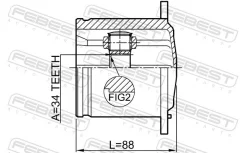 ���� ���������� 34x104 Febest 1711Q5 1711Q5 ����