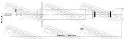 ����������� �������� gas.twin tube Febest 17110004F 17110004F ����