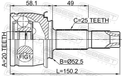 ���� �������� ������ 20x52.5x25 [1810MOKR] 1810MOKR ����