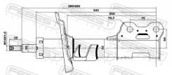 ����������� �������� ������ ��� OPEL Mokka Febest 18110-001FR 18110001FR ����