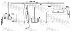 ����������� �������� ������ gas.twin tube Febest 18660628FR 18660628FR ����