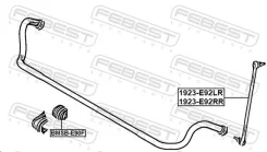 ���� ������������� BMW 3 E90 LCI 2007-2011 �����. ����. Febest 1923E92FR ����